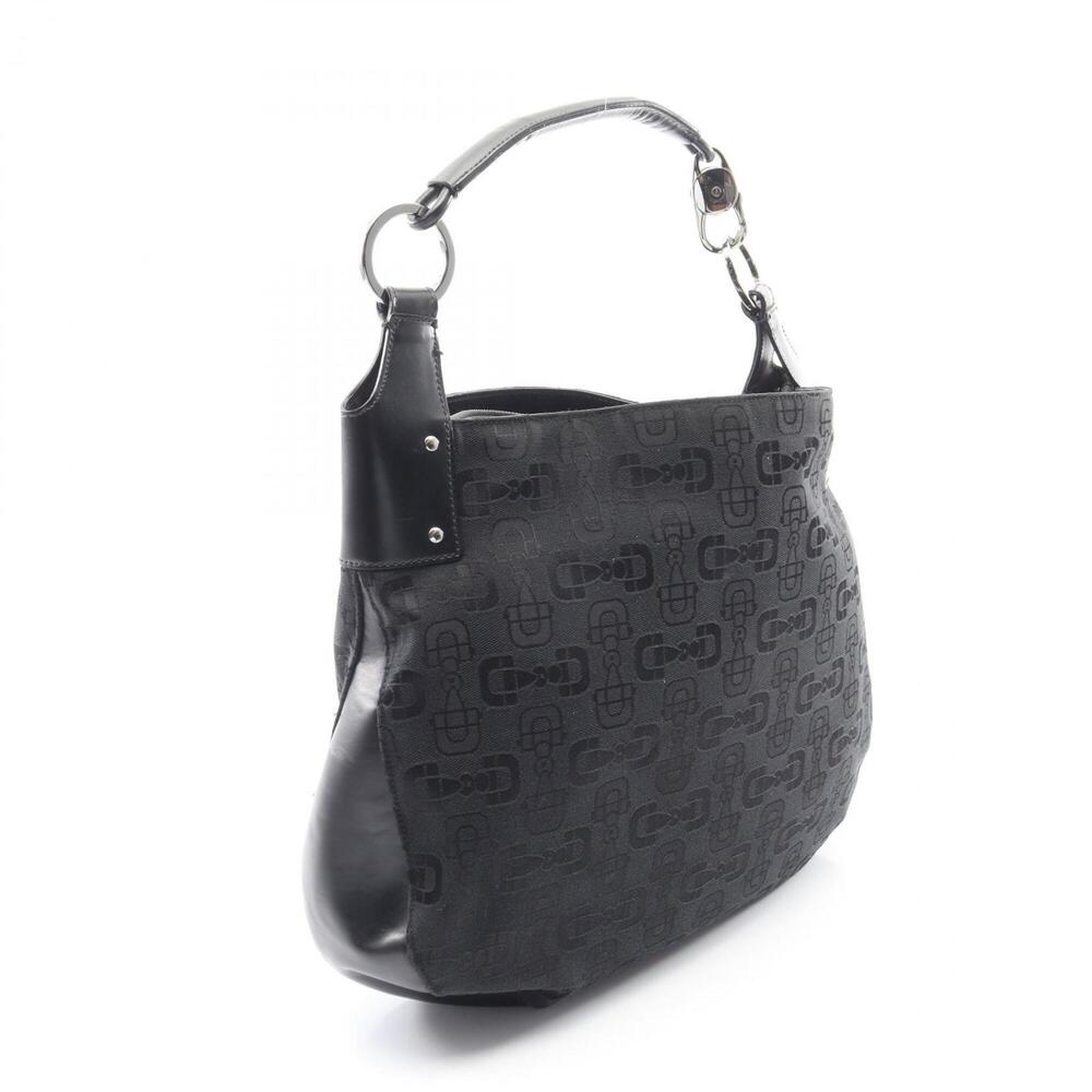 GUCCI Authentic Black Leather Shoulder Bag - Picture 2 of 9